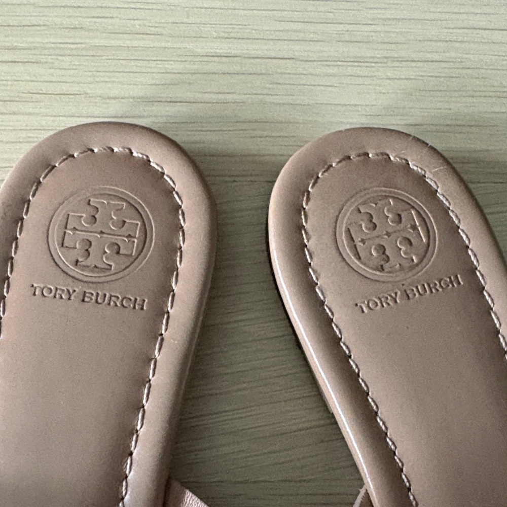 Tory Burch Brown Leather Sandals - Picture 2 of 5